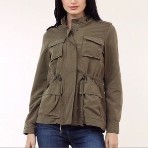 Love Tree Green Utility Jacket Size Large